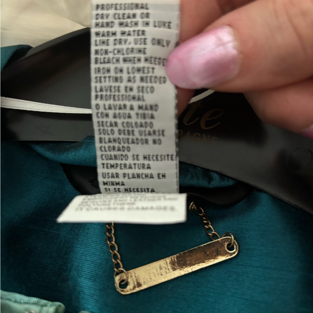 🔴Teal/Dark Aqua Dress with Short Jacket - Picture 8 of 9
